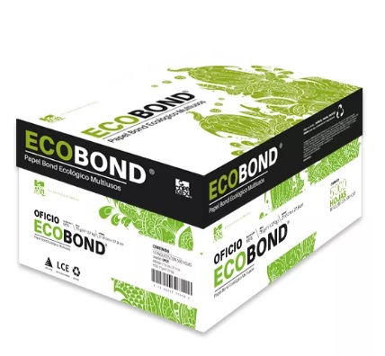 CAJA DE HOJAS ECOBOND TAMAÑO OFICIO 5000 PIEZAS