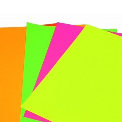 CARTULINA DE 47.5X66 cms FLOURESCENTE Diferentes colores