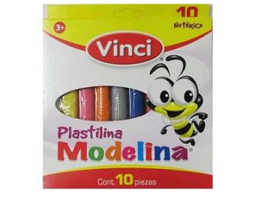 Plastilina Vinci Caja C/10 Colores
