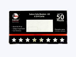 Caja de sobre boston carta c/ ventana