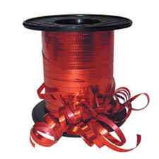 Listones Curling Liso Metálico Rollo